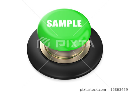 Sample green button 16863459