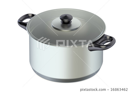 Stainless steel pot with glass cover 16863462