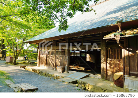 Shizuoka prefecture sightseeing spot · exit from the large soil of the main building of Yuzan Egawa House · Horizontal position 16865790