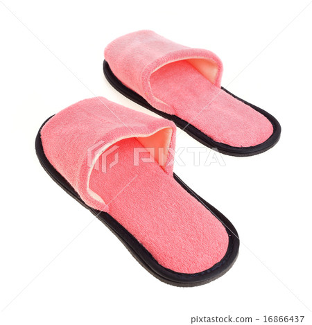 pink slippers footwear isolated pink slippers footwear isolated 16866437