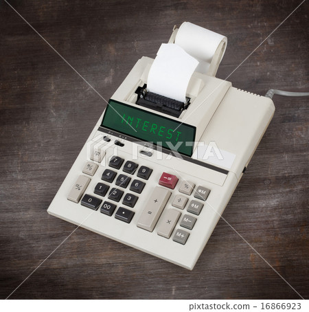 Old calculator - interest Old calculator - interest 16866923