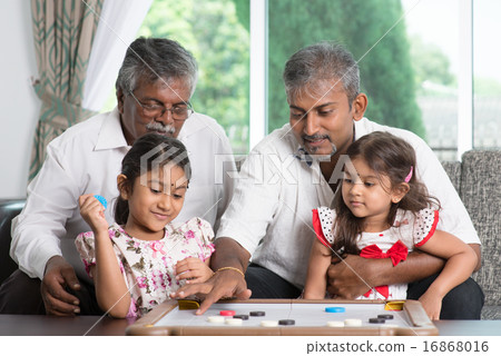 Multi generations family playing games 16868016