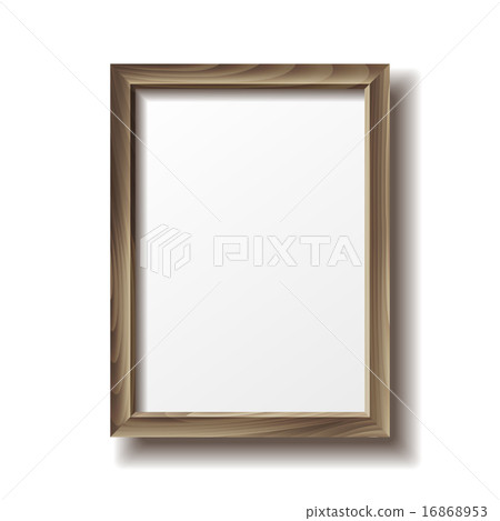 Wooden rectangular photo frame 16868953