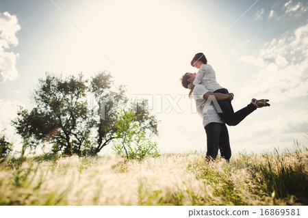 Happy couple outdoor, summertime Happy couple outdoor, summertime 16869581