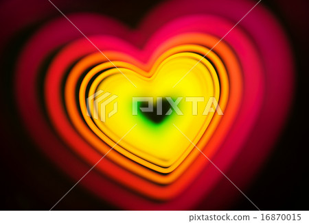Abstract heart photo, greeting card background 16870015