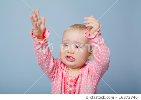 cute little girl emotional portrait cute little girl emotional portrait 16872740