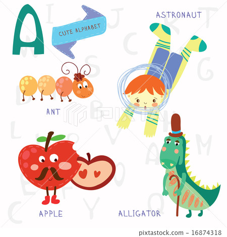 Very cute alphabet.A letter. Very cute alphabet.A letter. 16874318