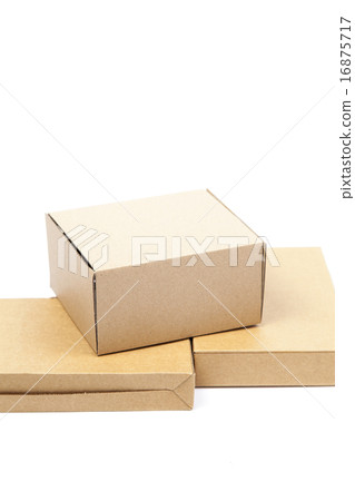 Brown boxes paper overlay. 16875717