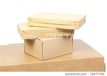 Brown boxes paper overlay. Brown boxes paper overlay. 16875760