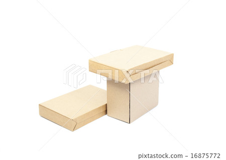 Brown boxes paper overlay. 16875772