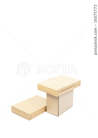 Brown boxes paper overlay. 16875773