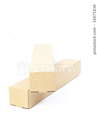 Brown cardboard cylinder. Brown cardboard cylinder. 16875836