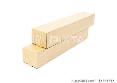 Brown cardboard cylinder. Brown cardboard cylinder. 16875837