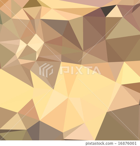 Flavescent Yellow Abstract Low Polygon Background 16876001