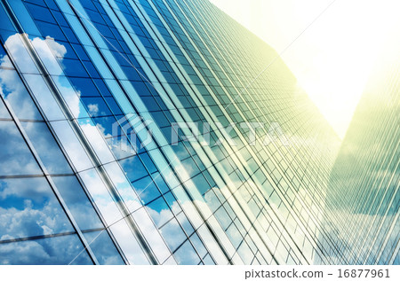 Modern business building glass of skyscrapers, Business concept 16877961