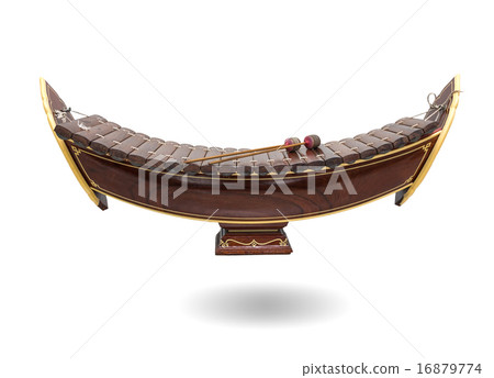 Thai musical instrument (Alto xylophone) on white background,asi Thai musical instrument (Alto xylophone) on white background,asi 16879774