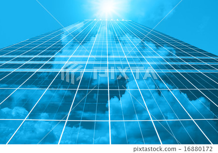 Modern business building glass of skyscrapers, Business concept 16880172