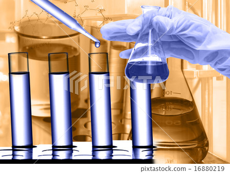 Chemical Laboratory,scientist dropping the reagent to test tube 16880219