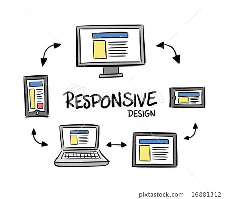Reponsive design concept vector 16881312