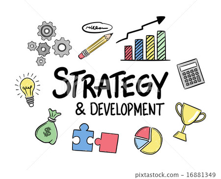 Strategy development concept vector 16881349