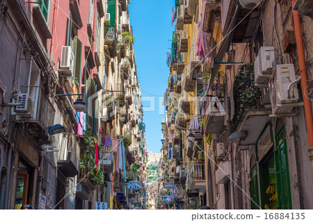 Colorful streets of Naples, Italy 16884135