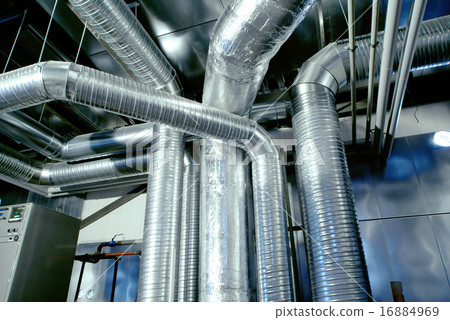 Ventilation pipes of an air condition Ventilation pipes of an air condition 16884969