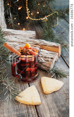 cup of hot chocolate with marshmallows and a scarf cup of hot chocolate with marshmallows and a scarf 16886778