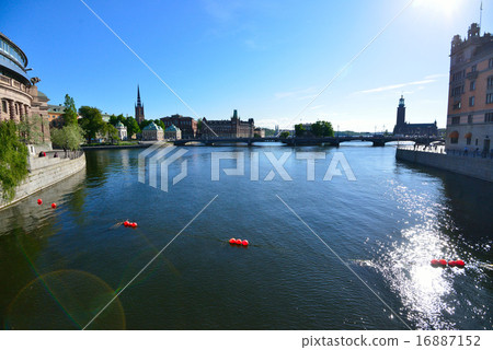 Swedish parliament building and Stockholm city hall Swedish parliament building and Stockholm city hall 16887152
