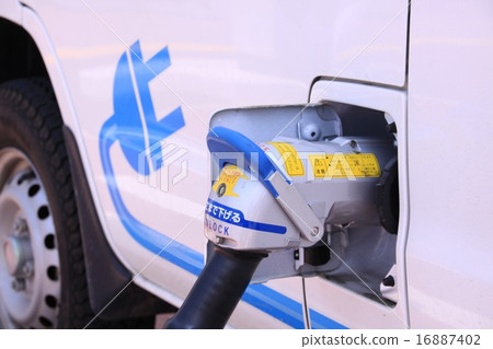 Electric car 1 being charged 1 16887402