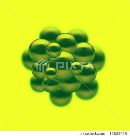 Set Molecules Spheres Abstract Background.  16888439