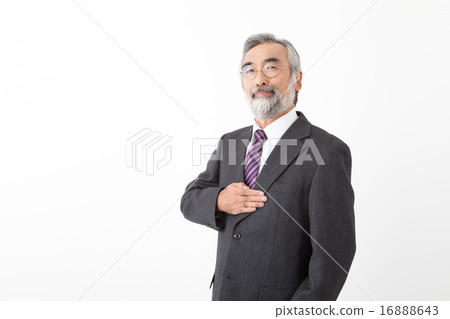 充滿信心地資深商人圖像 16888643