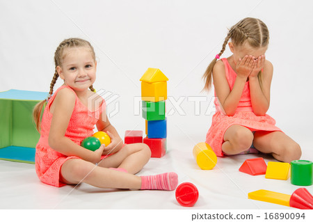 The girl took the toy offending other The girl took the toy offending other 16890094