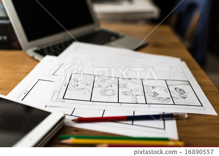 故事板 蠟筆 連續性 16890557