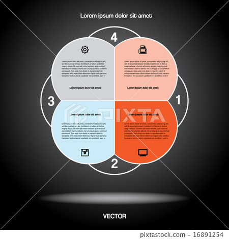 Diagram infographic for business project,  16891254