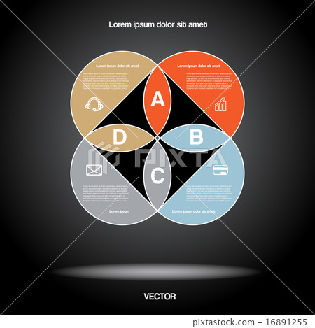 Diagram infographic for business project,  16891255