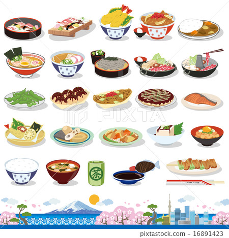 日本食物圖標 16891423