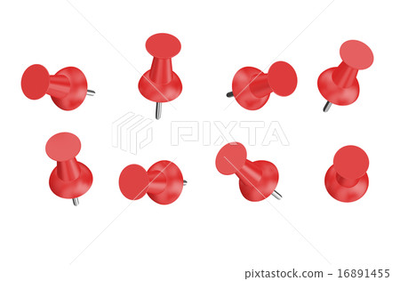 Red Push Pins Red Push Pins 16891455