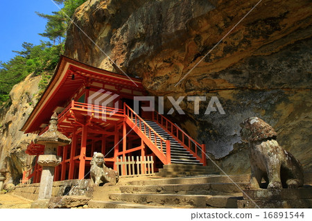世界遺產Hiraizumi Tani洞穴Bishamondo 世界遺產Hiraizumi Tani洞穴Bishamondo 16891544
