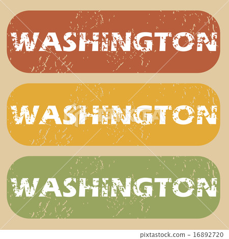 Vintage Washington stamp set - Stock Illustration [16892720] - PIXTA
