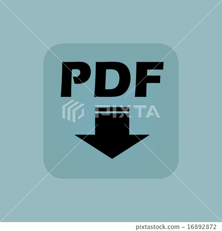 Pale blue PDF download icon 16892872