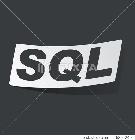 Monochrome SQL sticker 16893240