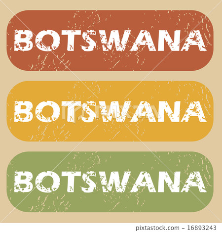 Vintage Botswana stamp set 16893243