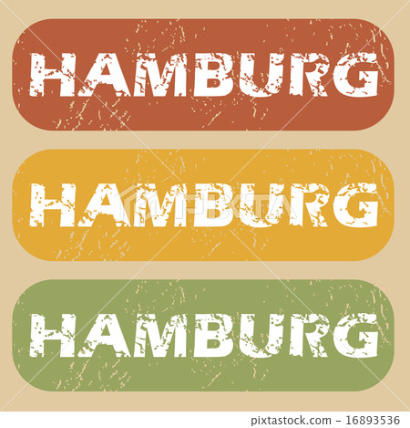 Vintage Hamburg stamp set Vintage Hamburg stamp set 16893536