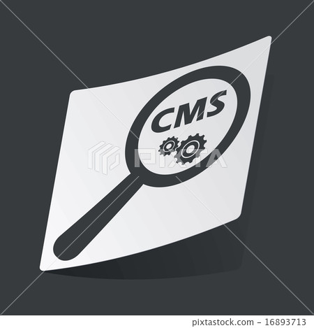 Monochrome CMS search sticker Monochrome CMS search sticker 16893713