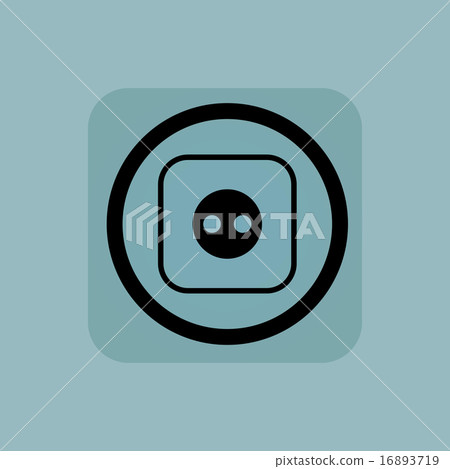 Pale blue socket sign - Stock Illustration [16893719] - PIXTA