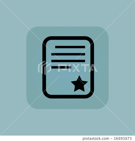 Pale blue best document icon 16893873