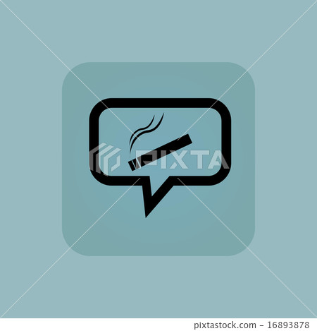 Pale blue smoking message icon - Stock Illustration [16893878] - PIXTA