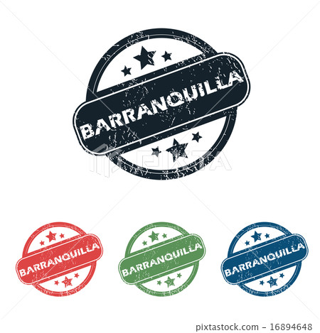 Round Barranquilla city stamp set Round Barranquilla city stamp set 16894648