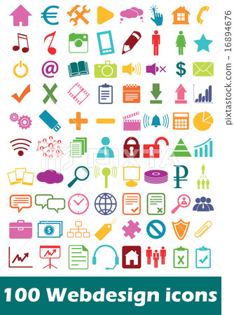 Simple webdesign icon set - Stock Illustration [16894676] - PIXTA