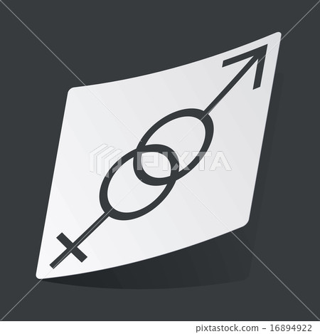 Monochrome gender signs sticker - Stock Illustration [16894922] - PIXTA